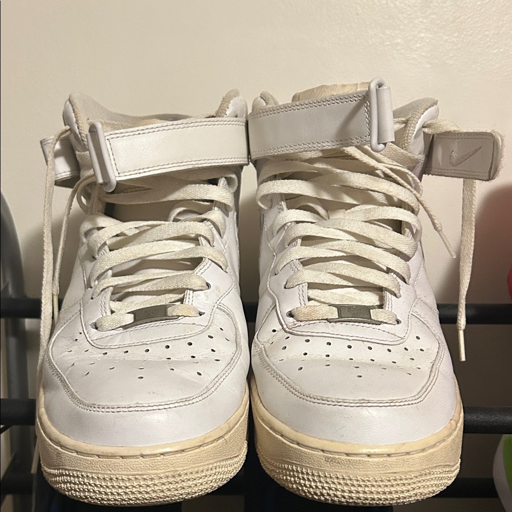 Nike White High-Top Sneakers